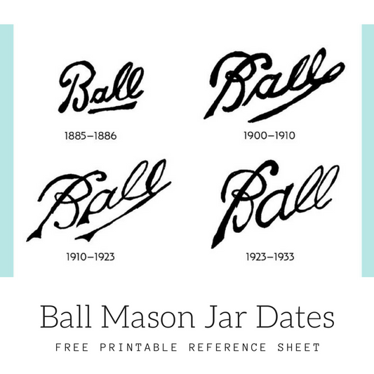 Ball Mason Jar Date Chart (FREE DOWNLOAD)