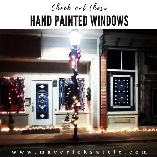 Check out these Hand Painted Windows!